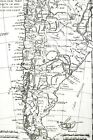 1780 Bonne Map Argentina Chile Patagonia Buenos Aires Santiago South America
