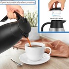 70 Oz Insulated Thermal Coffee Carafe Stainless Steel 67 6 Ounces  Black  2l