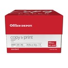 Office Depot Copy Print Paper 8 5x11 20lb Bright White 3 Ream Case 1500 Sheets