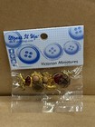 35 Bags Various Decorative Sewing Buttons - Sewing Charms Nip Bundle Lot