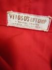 Veloso s Embroidered Mexican Guayabera Button-down Long Sleeve Shirt Red Xl New