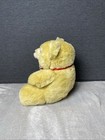 Dakin Tan Teddy Bear Plush Brown Nose Red Bow 12  Vintage 1987 Stuffed Toy Lovey