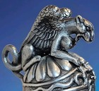 Rare Ornament 4    Metal Roman Gladiator Helmet Armor Gargoyle  romano S  Ii 