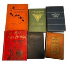 Lot Of 6 Vintage School Text Books Antique History Ag 1900s 1940s Decor Art