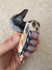Hand Carved Wooden Duck Decoy Miniature Hand Painted Folk Art Bird Figurine