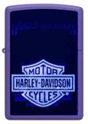Zippo Harley Davidson Motorcycles Black Light Purple Matte Color Image 46676