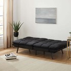 Memory Foam Futon With 72  Converts To A Sleeper In Seconds Black Up To 600 Lbs