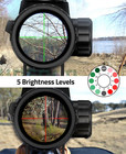 3-9x40 Rifle Scope  Red   Green Illuminated Optical Riflescope  Mil-dot Reticle 