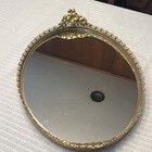 Fancy Vintage 24k Gold Plated Vanity Dresser Set-hand Mirror-brush-combo 19   