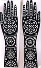 Full Hand Henna Mehndi Stencil 1 Pair Tattoo Sticker Women Girls Body Art Design