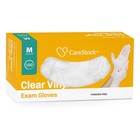 Clear Vinyl Exam Gloves  100 Count  Disposable  Powder-free  Latex-free  Food   