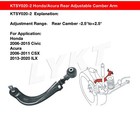Lykt 2pcs Rear Camber Adjustable Control Arms For Honda Civic   acura Csx ilx