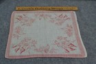 Antique  Handkerchief Red White Boy knickers W boats Cotton Original Rare 1880s