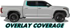 Chrome  Blackout Vinyl Overlay For 2022-2024 Tundra Window Trim  satin Bl