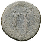 Scarce  Trajan  ad 98-117      Dupondius  Rome Ad 107-110  Victory Crowning A3324