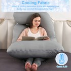 J-shape Cooling Pregnancy Pillow Maternity Full Body Side Slepping Support