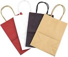 Kraft Paper Bag Party Shopping Gift Bags With Handles - Pick Your Color size