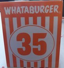 Whataburger Table Tent Number    35