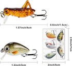 10 Pieces Mini Fishing Lures Micro Fishing Hard Baits Crankbaits Panfish Lure   