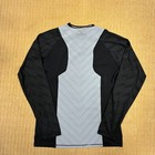 Under Armour Compression Shirt Mens Large xl Black Gray Long Sleeve Baseball