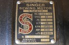 Singer Antique Industrial Sewing Machine Motor 1 4 Hp - 94161-r - Runs - Video