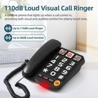  big Button Corded Phone For Seniors  Loud Ringer  Speakerphone  Speed Dial 