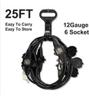 25ft Power Extension Cord 3 Prong  16 Gauge Sjtw 5-15r Cable Male Plug To Female