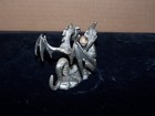 1986 Spoontiques Pewter Cmr631  Dragon  Wizard  Crystal Ball  3404 