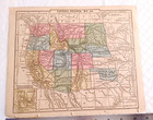 1866 Hand-colored Map Of  united States No 10  Approx  11  X 9   20833