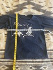 Vintage 70s Barry Manilow Concert Shirt Double Sided Long Sleeve Black Size M