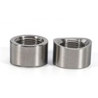 2pc O2 Oxygen Sensor Curve Notched Nut Bung M18 X 1 5 304 Stainless Steel