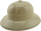 24pc Khaki Beige Soft Plastic Tan Jungle Safari Pith Sun Hat Birthday Party Kids