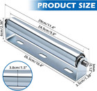 10  Long Rollers With Bracket 1 5  Dia Galvanized Steel Conveyor Roller For Roll
