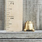 Vintage 1988 G   J Martin Usa Signed Pewter Gold Color Sewing Thimble