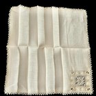 Set Of 13 Vintage Matching Ecru Tatted Openwork Embroidered Napkins