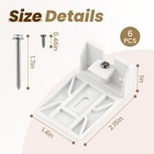 6 Packs 3 4  Blinds Shade Brackets Blind Clips For Hunter Regular  White