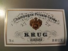 Authentic Vintage Krug Champagne Private Cuvee Label Unused Nos Reims France 78c