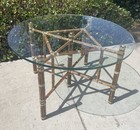 Authentic Mcguire Vintage Bamboo Dining Table  Boho Chic Style  Uship Delivery 