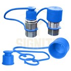 2 Set  1 2 Skid Steer Attachments Flat Face Tractor Hydraulic Coupler Male Du   