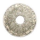 1921-1924 Morocco 25 Centimes 100 Years Old Coin Y-34 2