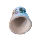 Butterfly Porcelain Yellow Blue Collectible Souvenir Thimble