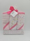 Zak   Zoey 3 Hooded Baby Towels  Pink Rainbows  Hearts  Stripes 