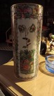 Stunning Large Antique Chinese Famille Rose Style Umbrella Stand 12 Inches Tall