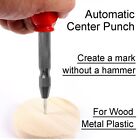 2pc Automatic Center Punch Strikes Surface Hammer Spring Loaded Breaker