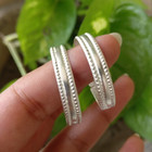 Sterling Silver Big Toe Ring  D Shaped Hallux Ring For Foot Thumb  Comfortable