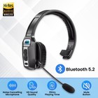Trucker Bluetooth Headset Wireless 5 2 With Noise Cancelling Mic For Phones Pc