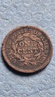 1848 Braided Hair Large Cent 1c     Nice Vf Detail     Strong Date   Rims     Copper