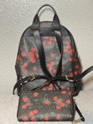 Michael Kors Abbey Medium Mk Logo Floral Print Backpack And Wallet 