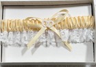 Vintage Jamie Lynn Garter Wedding Yellow New In Box
