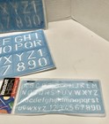 Westcott Lettering And Geo Stencil Learning Guide  Larger  Smaller Nwt